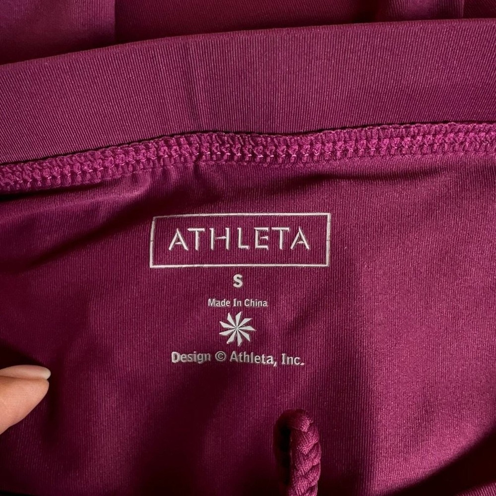 Athleta Woman size Small Ruffle Tiered Tennis Skirt UNLINED Coquette Tenniscore - Picture 6 of 8